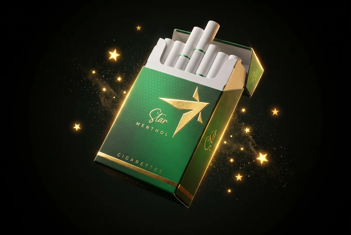 STAR Menthol cigarette pack