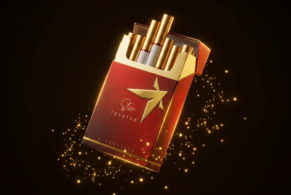 STAR Toasted cigarette pack