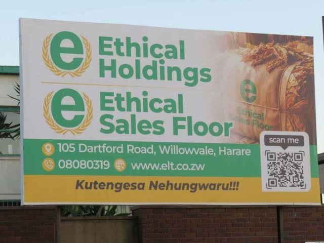 Ethical Sales Floor signage at No 105 Dartford Road, Willowvale, Harare